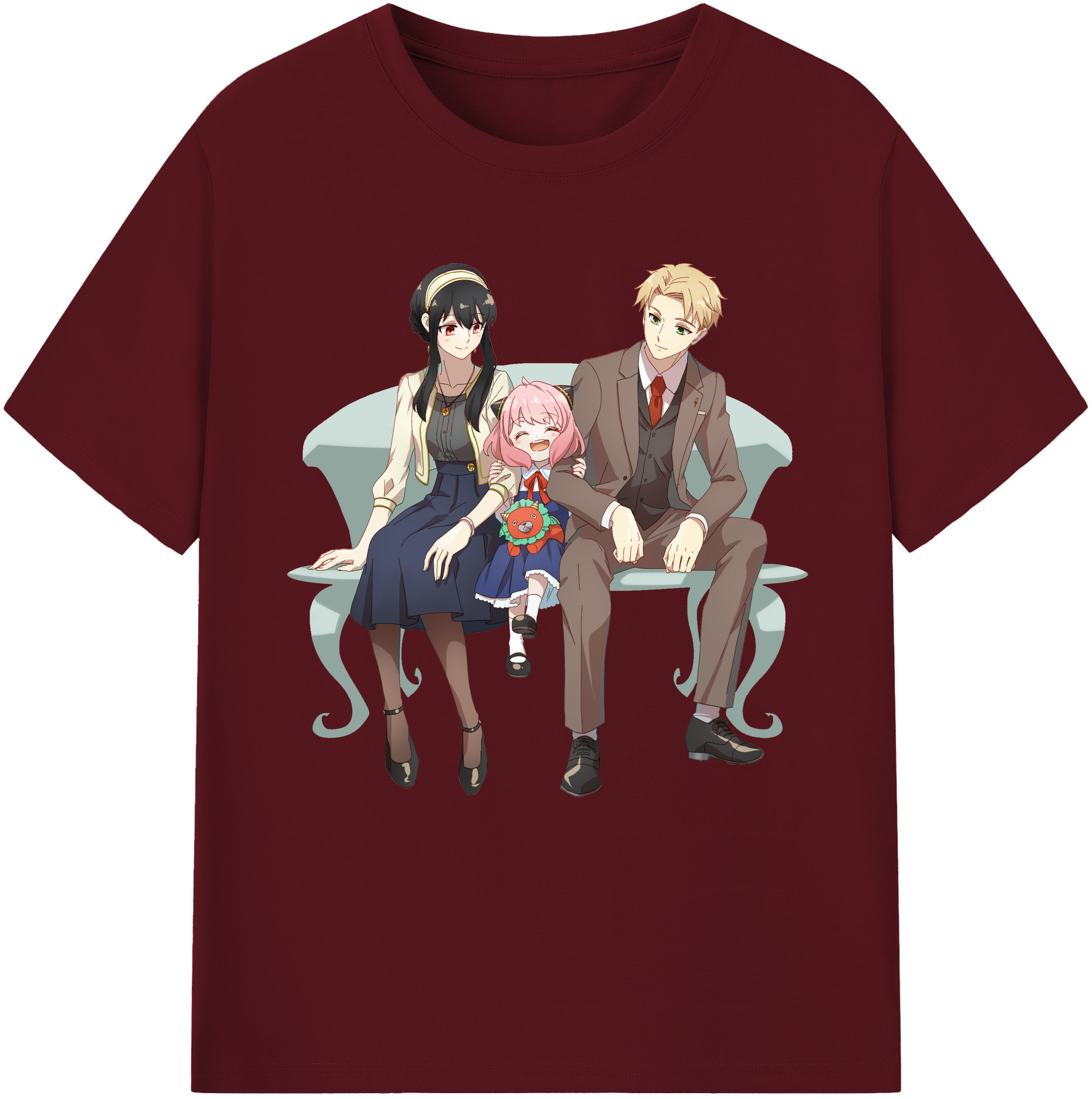 （画像用） SPY×FAMILY间谍家家酒 綿100％半袖Tシャツ（フロントプリント）